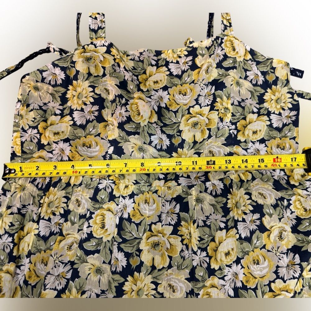 La Vie Rebecca Taylor Serena Tiered Floral Tie-Shoulder Midi Dress Size XL - Picture 3 of 16